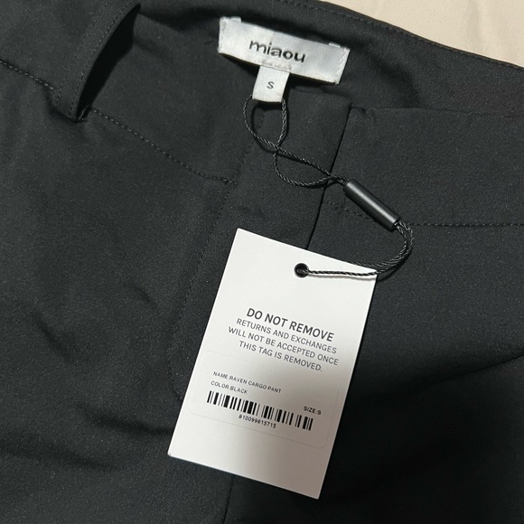 Miaou Black Raven Cargo Trousers - Picture 2 of 3